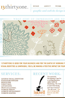 13thirtyone Design Website